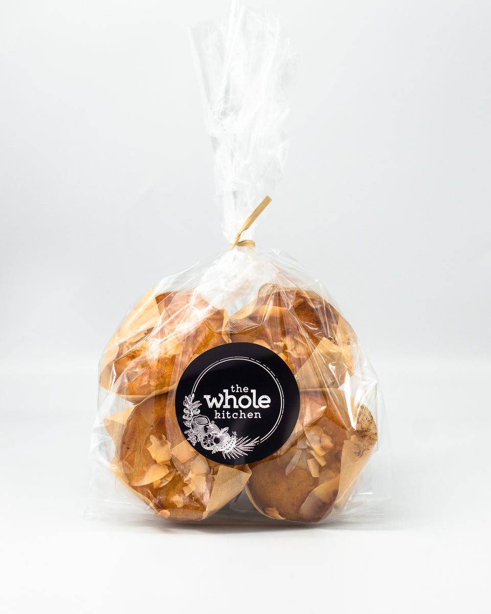 Lemon Coconut Muffins 6pcs (Gluten Free, Dairy Free, No Refined Sugar