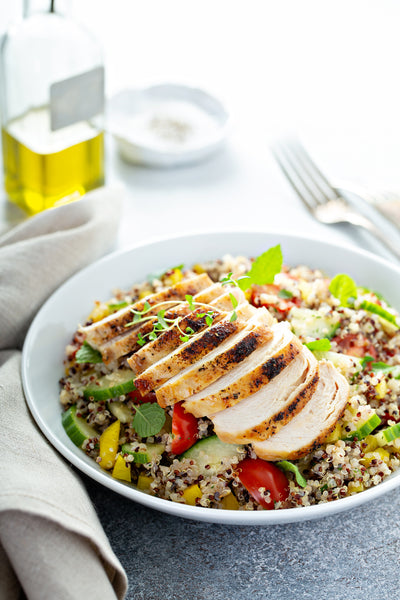 Healthy Grilled Chicken and Quinoa Salad