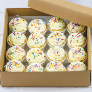 Vanilla Sprinkle Mini Cupcakes (GF, DF, NF, V)