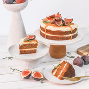 Caramel Fig Cake (Gluten Free, Nut Free, Eggless, No Refined Sugar, All Natural)