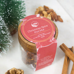 Christmas Spice Nut Mix Gift Jar