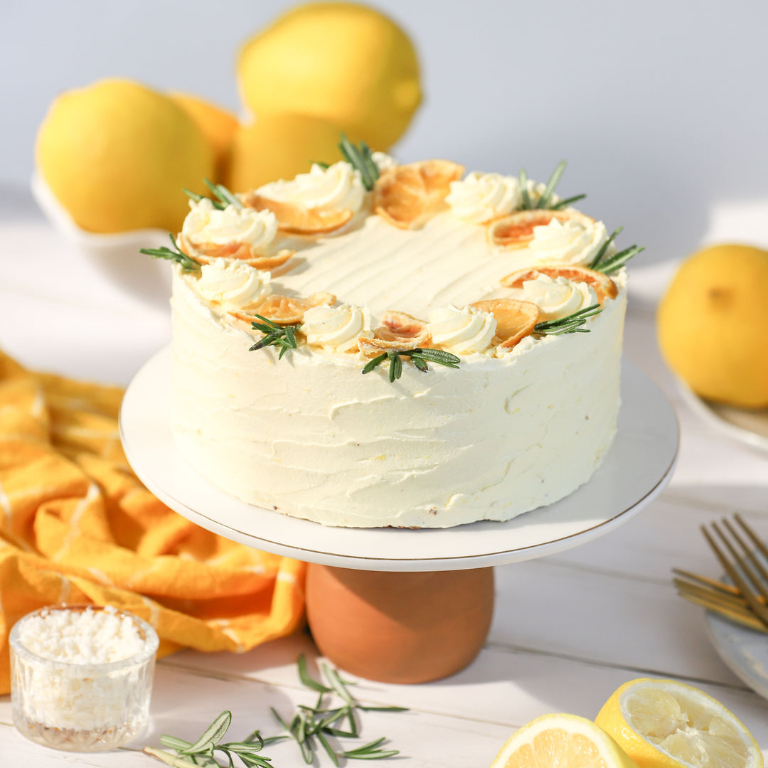 Classic Lemon Cake (Gluten Free, Dairy Free, No Refined Sugar, All