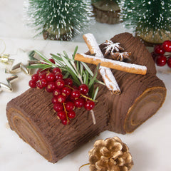 Gluten Free Classic Chocolate Log Cake