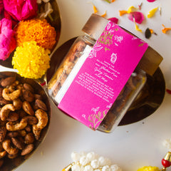 Vegan Spicy Tamari Nut Mix Glass Gift Jar