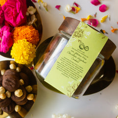 Vegan Chocolate Hazelnut Cookie Glass Gift Jar