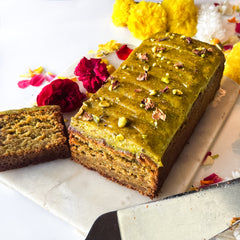 Pistachio Honey Cake (Gluten Free, Eggless, All Natural)