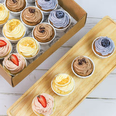 Assorted Fruits Mini Cupcakes (GF, DF, NF, V)