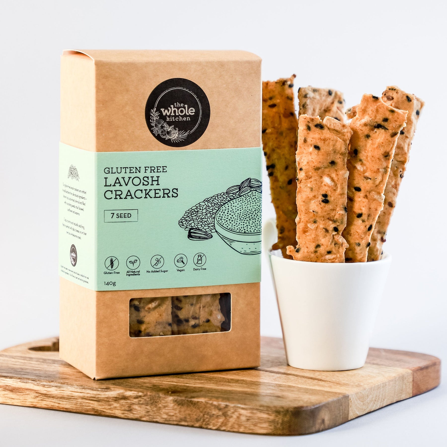 Lavoch Lavosh Crackers - 7 Seed – The Whole Kitchen