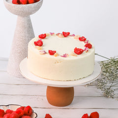 Lychee Raspberry Cake (Gluten Free, No Refined Sugar, All Natural)