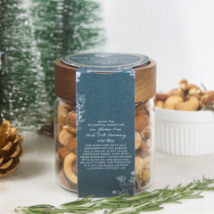 Rock Salt Rosemary Nut Mix Gift Jar