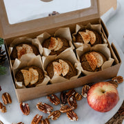 Apple Pecan Muffins 6pcs (Gluten Free, No Refined Sugar)