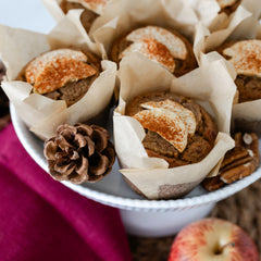 Apple Pecan Muffins 6pcs (Gluten Free, No Refined Sugar)