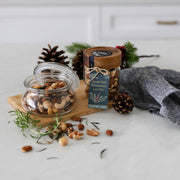 Rock Salt Rosemary Nut Mix Glass Gift Jar