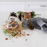 Rock Salt Rosemary Nut Mix Glass Gift Jar