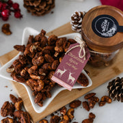 Christmas Spice Nut Mix Glass Gift Jar