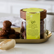 Vegan Chocolate Hazelnut Cookie Glass Gift Jar