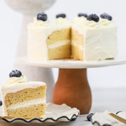 Vanilla Cream Cake (Gluten Free, Nut Free, No Refined Sugar, All Natural)