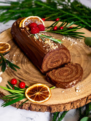 Gluten Free Classic Chocolate Log Cake