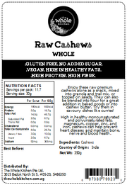 Raw Cashews - Whole (350g)