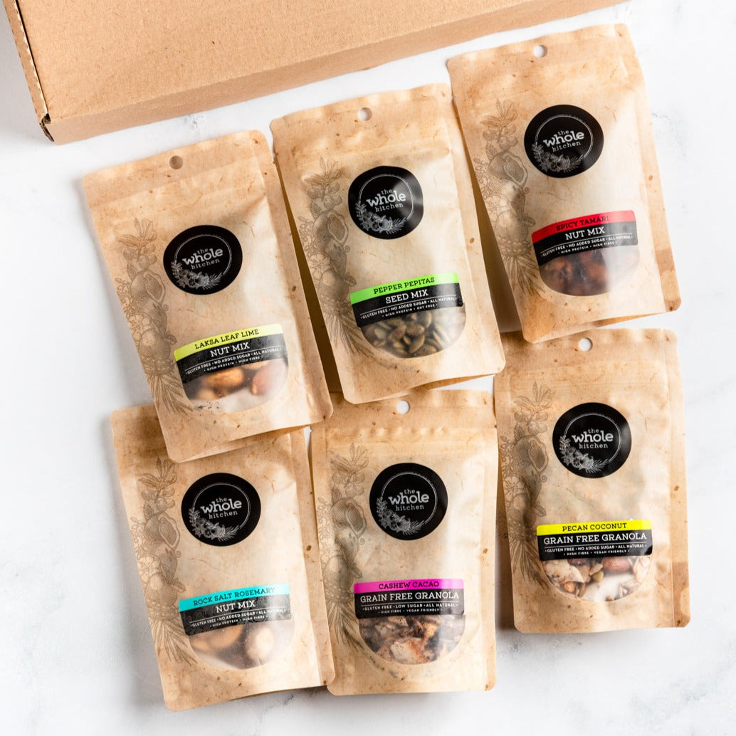 Sampler Snack Box TWK Sampler Snacks Box – The Whole Kitchen