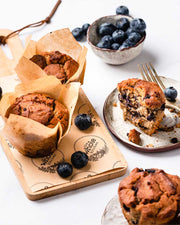 Vegan Blueberry Muffin Gift Box 6pc (Gluten Free, Vegan, No Refined Sugar)